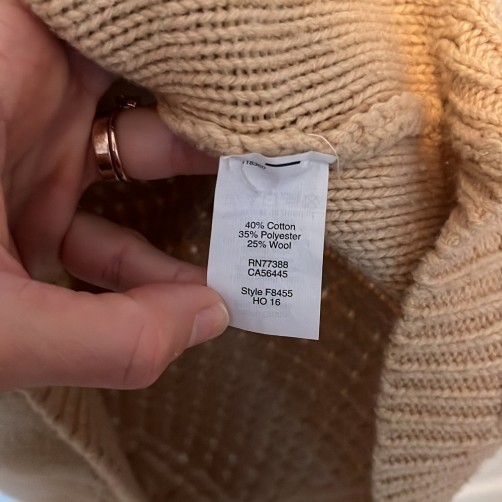J. Crew Tan Cableknit Sweater - Picture 6 of 7